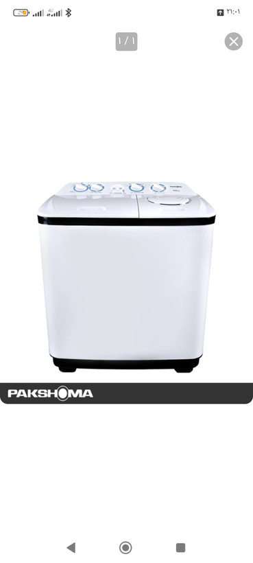ماشین لباسشویی دوقلو پاکشوما مدل 9604 ظرفیت ۹.۶ کیلوگرم